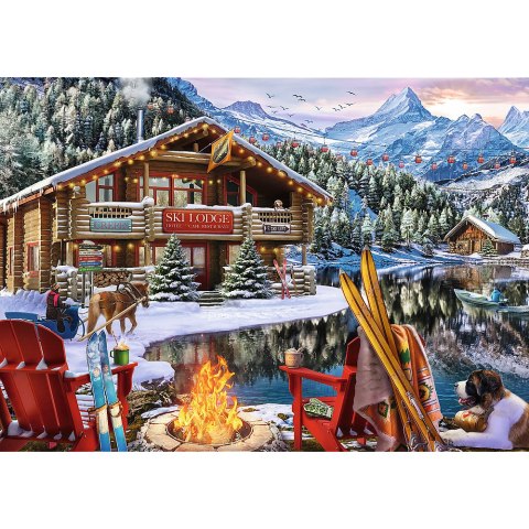 Trefl Puzzle Puzzle - 2x500 XMAS - Święta w górach - Trefl 37540 Trefl Puzzle Puzzle - 2x500 XMAS - Święta w górach - Trefl 37540