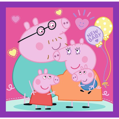 Trefl Puzzle Puzzle - 3w1 (20, 36, 50) - Zwyczaje świnki Peppy - Świnka Peppa - Trefl 34893 Trefl Puzzle Puzzle - 3w1 (20, 36, 50) - Zwyczaje świnki Peppy - Świnka Peppa - Trefl 34893