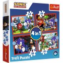 Trefl Puzzle Puzzle - 4w1 (35, 48, 54, 70) - Przygody Sonica - Trefl 34625