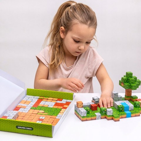 WOOPIE Klocki Magnetyczne Konstrukcyjne Świat Klocków 108 el.