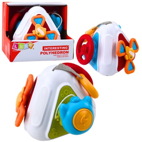 LEAN Toys Kostka Edukacyjna Manipulacyjna Sensoryczna Dla Malucha Kolorowa 5w1