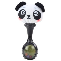 LEAN Toys Zestaw Grzechotki Sensoryczne Z Miękką Piłeczką Małpka Panda 2szt