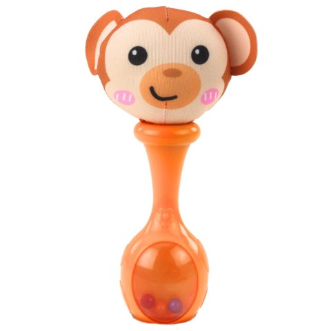 LEAN Toys Zestaw Grzechotki Sensoryczne Z Miękką Piłeczką Małpka Panda 2szt