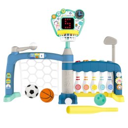 LEAN Toys Zestaw Sportowy Wielofunkcyjna Bramka Dla Malucha Tablica LED 5w1