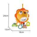 WOOPIE Baby Pluszowy Lew Maskotka Interaktywna Przytulanka Muzyczna z Zawieszkami i Gryzakami