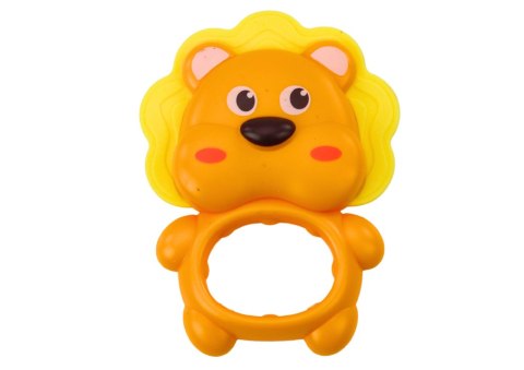 LEAN TOYS Zestaw Grzechotek Gryzaków Zwierzątka Kolorowe Pastelowe 4 Szt