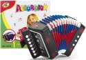 LEAN Toys Akordeon Instrument Dla Małego Muzyka Czarny