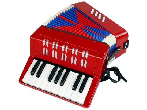 LEAN Toys Akordeon Instrument Muzyczny Dla Dzieci Muzyka Czerwony