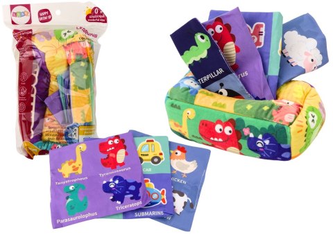 LEAN Toys Miękkie Pudełko Na Chusteczki 6 Tkanin 3 Szeleszczące Chusteczki Kolorowe