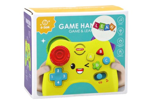 LEAN Toys Pad Interaktywny Konsola Edukacyjny Światła Dźwięki Zielony