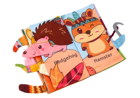 LEAN Toys Miękka Książeczka Edukacyjna Szeleszcząca Zwierzęta Leśne