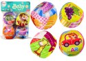 LEAN Toys Miękkie Piłeczki Kolorowe Edukacyjne Grzechotka Piłki 4szt. Zestaw
