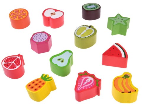 Sorter Montessori drewniany wózek złap robaczka marchewki układanka ZA5903