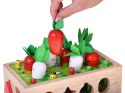 Sorter Montessori drewniany wózek złap robaczka marchewki układanka ZA5903