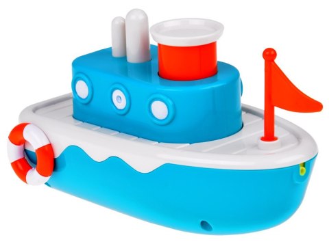 Statek do kąpieli dla dzieci pływający nakręcany chlapie wodą ZA5603