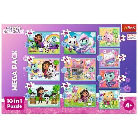 Trefl Puzzle Puzzle - 10w1 - W świecie Gabi - Koci Domek Gabi - Trefl 96003