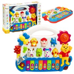 LEAN Toys Pianinko Dla Maluszka Odgłosy Zwierząt 2 Kolory