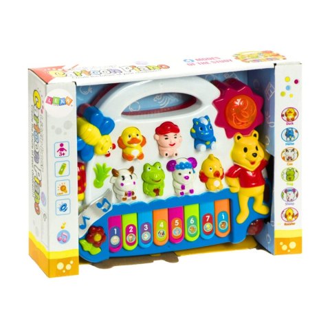 LEAN Toys Pianinko Dla Maluszka Odgłosy Zwierząt 2 Kolory