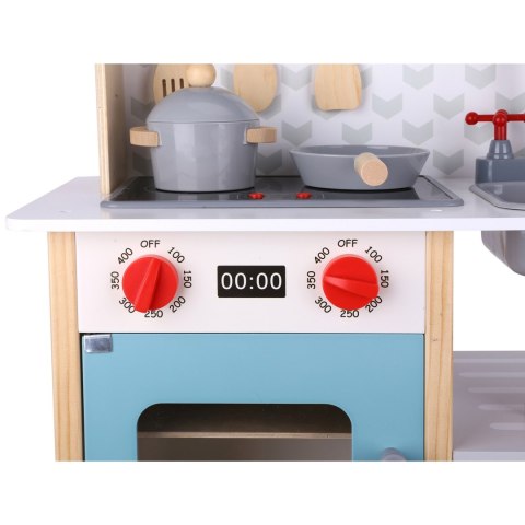 TOOKY TOY Duża Drewniana Kuchnia dla Dzieci 10 el. FSC