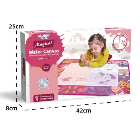 WOOPIE Mata Wodna Magiczna do Rysowania dla Małej Księżniczki