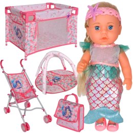 WOOPIE ROYAL Lalka Bobas Syrenka 18 Akcesorii