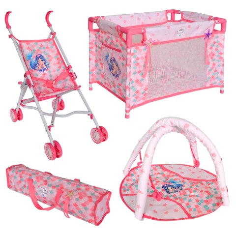 WOOPIE ROYAL Lalka Bobas Syrenka 18 Akcesorii