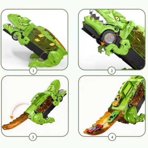 WOOPIE Zestaw Pojazdów Tor Dinozaur Pożeracz