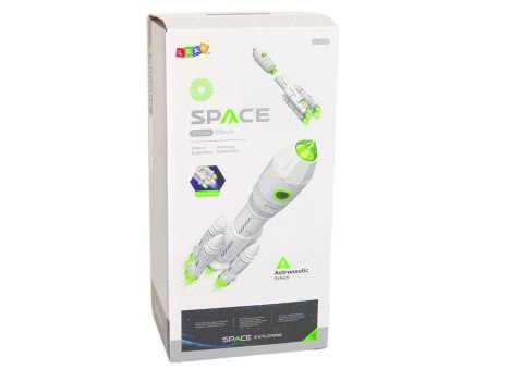 LEAN Toys Rakieta Kosmiczna Kosmos Kosmonauta Dym Dźwięk Światła