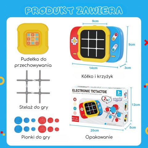 WOOPIE Elektroniczna Gra w Kółko i Krzyżyk