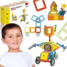 WOOPIE Klocki Magnetyczne 3D Pojazdy Zestaw 80el.