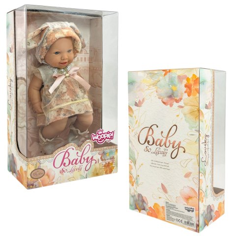 WOOPIE ROYAL Lalka Bobas 24 cm w Sukience i Czapeczce Króliczka