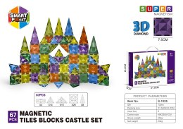 Zestaw Klocków Magnetycznych 3D 67el.