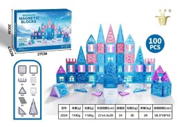 Zestaw Klocków Magnetycznych ICE SNOW 100el.