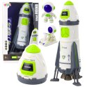 LEAN Toys Rakieta Kosmiczna Statek Figurki Astronautów Światła Dźwięki