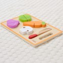 VIGA Drewniana Układanka Edukacyjna Montessori Warzywa do Krojenia