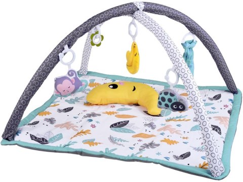 Duża Edukacyjna Mata dla niemowląt + miękka Podusia wałek + zabawki ZA5824