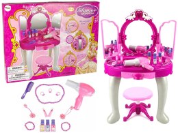 LEAN Toys Ogromna Bajkowa Toaletka Dla Księżniczki Krzesło Lustro