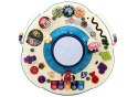 LEAN Toys Stolik Panel Edukacyjny Interaktywny Pianinko Bębenek Niebieski
