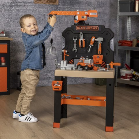 SMOBY Warsztat z Dźwigiem Black+Decker Bricolo Builder