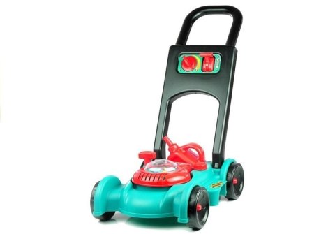 LEAN Toys Zestaw Ogrodnika Kosiarka Kask Kanister Pchacz