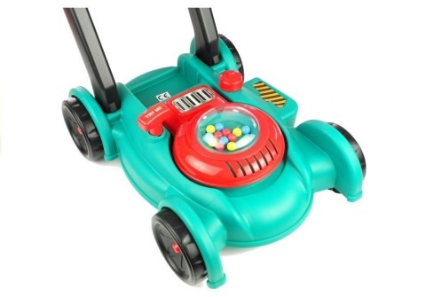 LEAN Toys Zestaw Ogrodnika Kosiarka Kask Kanister Pchacz