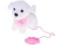 Piesek interaktywny chodzi na smyczy szczeka rusza ogonkiem ZA5591
