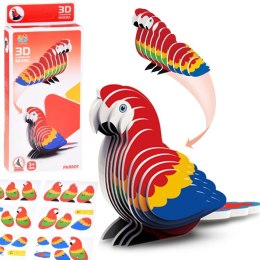 Puzzle 3D kartonowy model kolorowy PAPUGA ARA zrób to sam DIY 24 el ZA5719