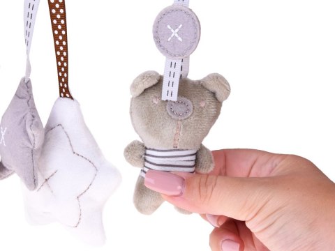 Urocza miękka zawieszka do wózka łóżeczka grzechotka melodyjka ZA5714