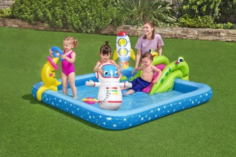 Wodny Plac zabaw Mały Astronauta 288x206x84 BESTWAY 5w1 + Zjeżdżalnia + Obręcze Wodny Plac zabaw Mały Astronauta 288x206x84 BESTWAY 5w1 + Zjeżdżalnia + Obręcze