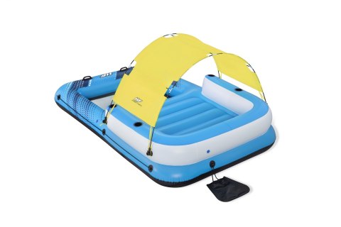 Wyspa do pływania 4-osobowy Materac 305x186x58cm BESTWAY + Daszek + Siateczkowe dno Wyspa do pływania 4-osobowy Materac 305x186x58cm BESTWAY + Daszek + Siateczkowe dno