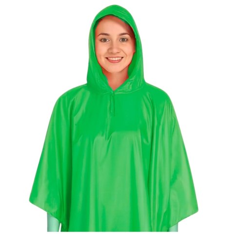 LEAN Płaszcz Peleryna Przeciwdeszczowa Wielokrotnego Użytku Zielona 132 x 203 cm
