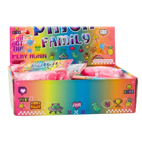 LEAN TOYS Gniotek Sensoryczny Miękki Kotek Z Perłami Pomponiki Różowy 8cm