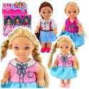 LEAN TOYS Mini Laleczka Kaibibi Długie Włosy Kolorowa Sukienka 12 cm Mix