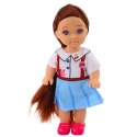 LEAN TOYS Mini Laleczka Kaibibi Długie Włosy Kolorowa Sukienka 12 cm Mix